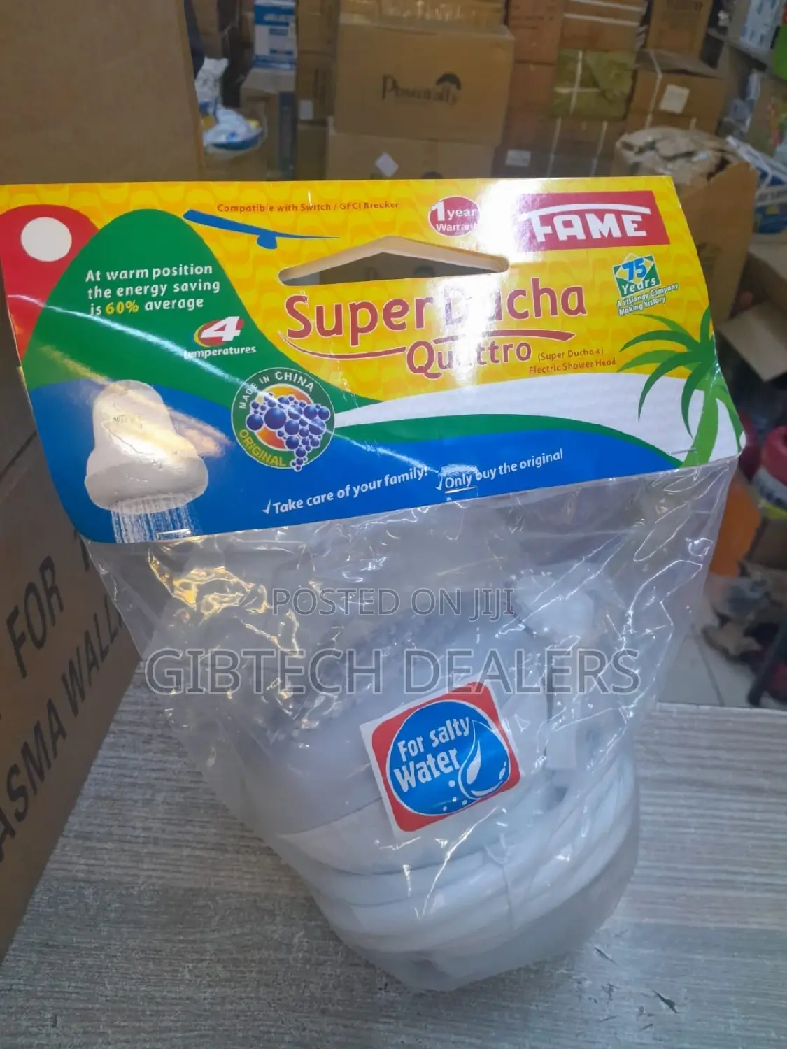 Fame Super Ducha Instant Shower Salty Water Available