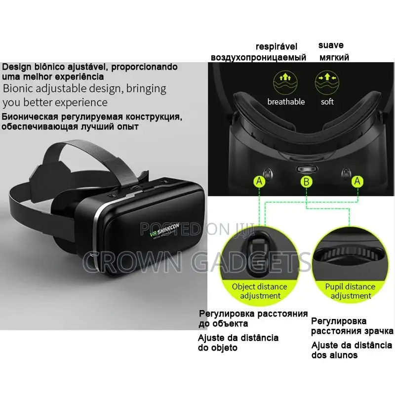 VR Virtual Reality Glasses 3D Goggles Headset Helmet