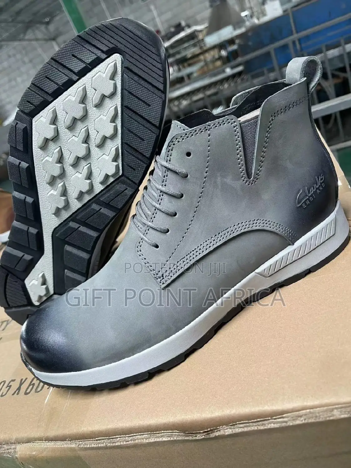 Clarks Casual Boots for Men Gray in Color