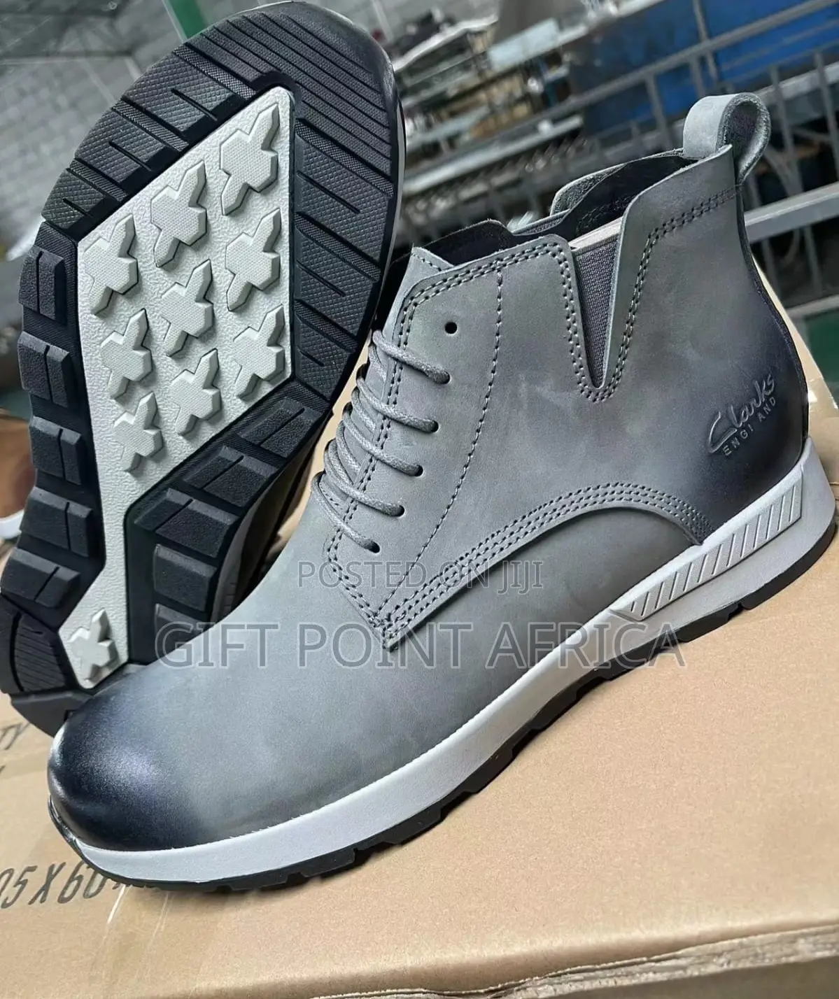Clarks Casual Boots for Men Gray in Color