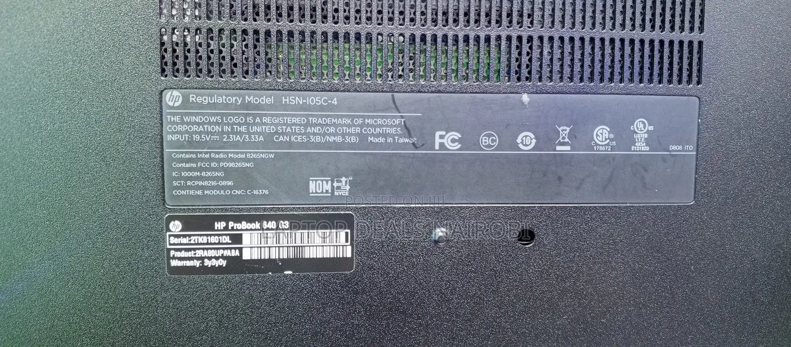 Laptop HP ProBook 640 G3 8GB Intel Core I5 HDD+SSD 500GB