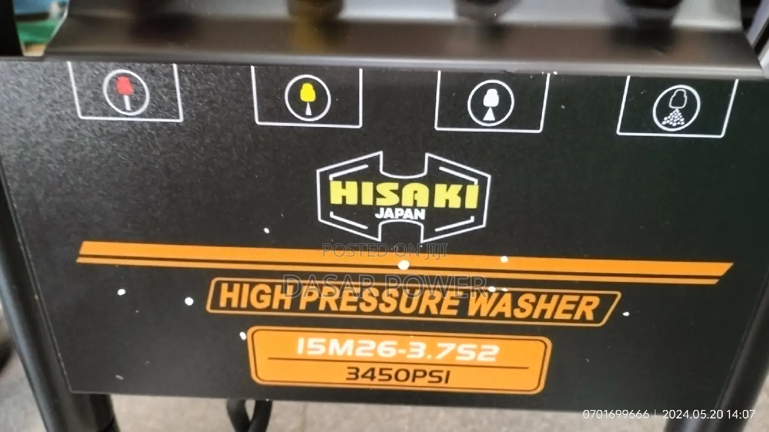 3450psi Hisaki Electric Carwash Machine.
