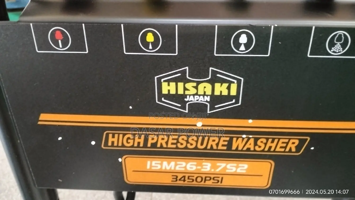 3450psi Hisaki Electric Carwash Machine.