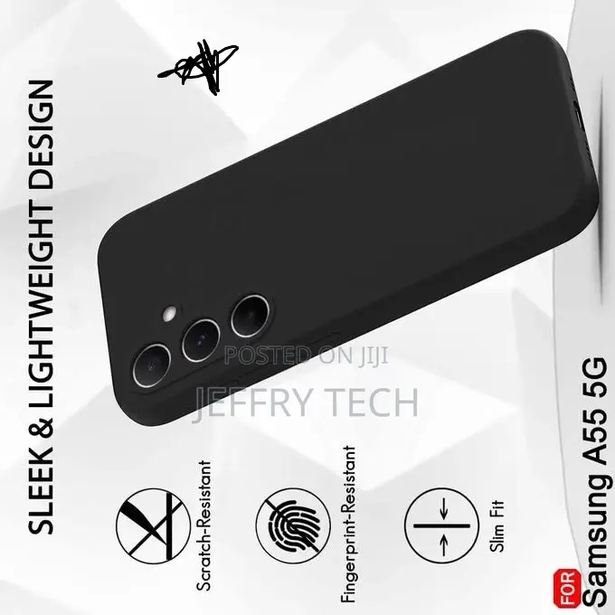 Silicone Back Cover Case for Samsung Galaxy A55 5G