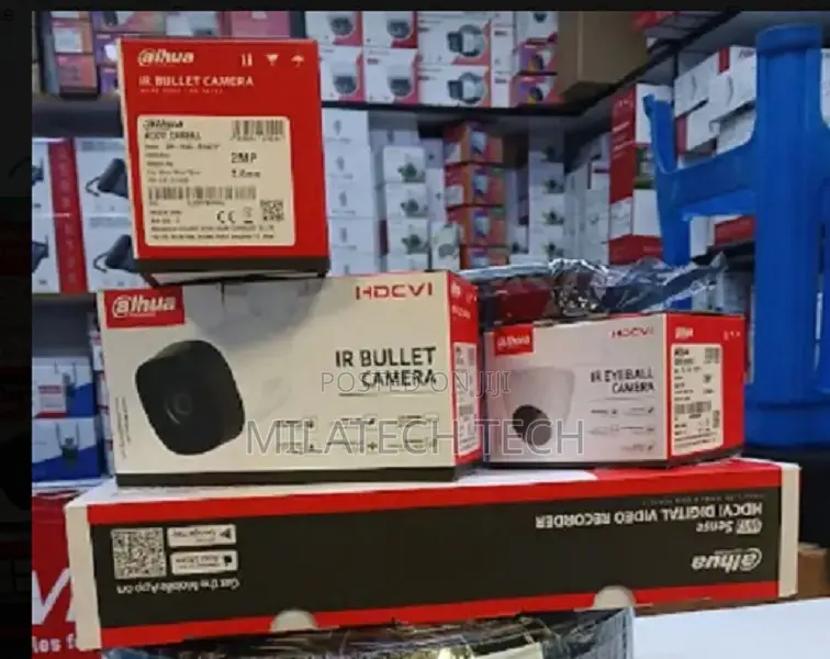 4 Cameras CCTV Hikvision 4 Channel CCTV Complete Package 2mp