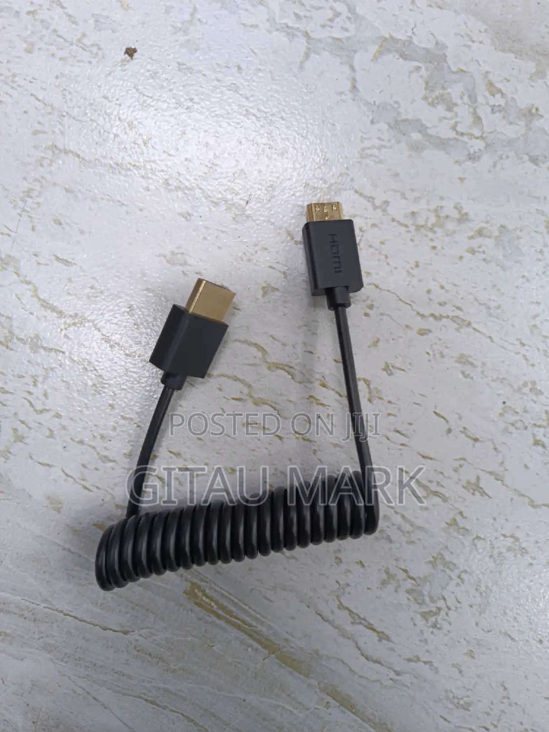 Mini HDMI to HDMI Cable Male to Male Coiled