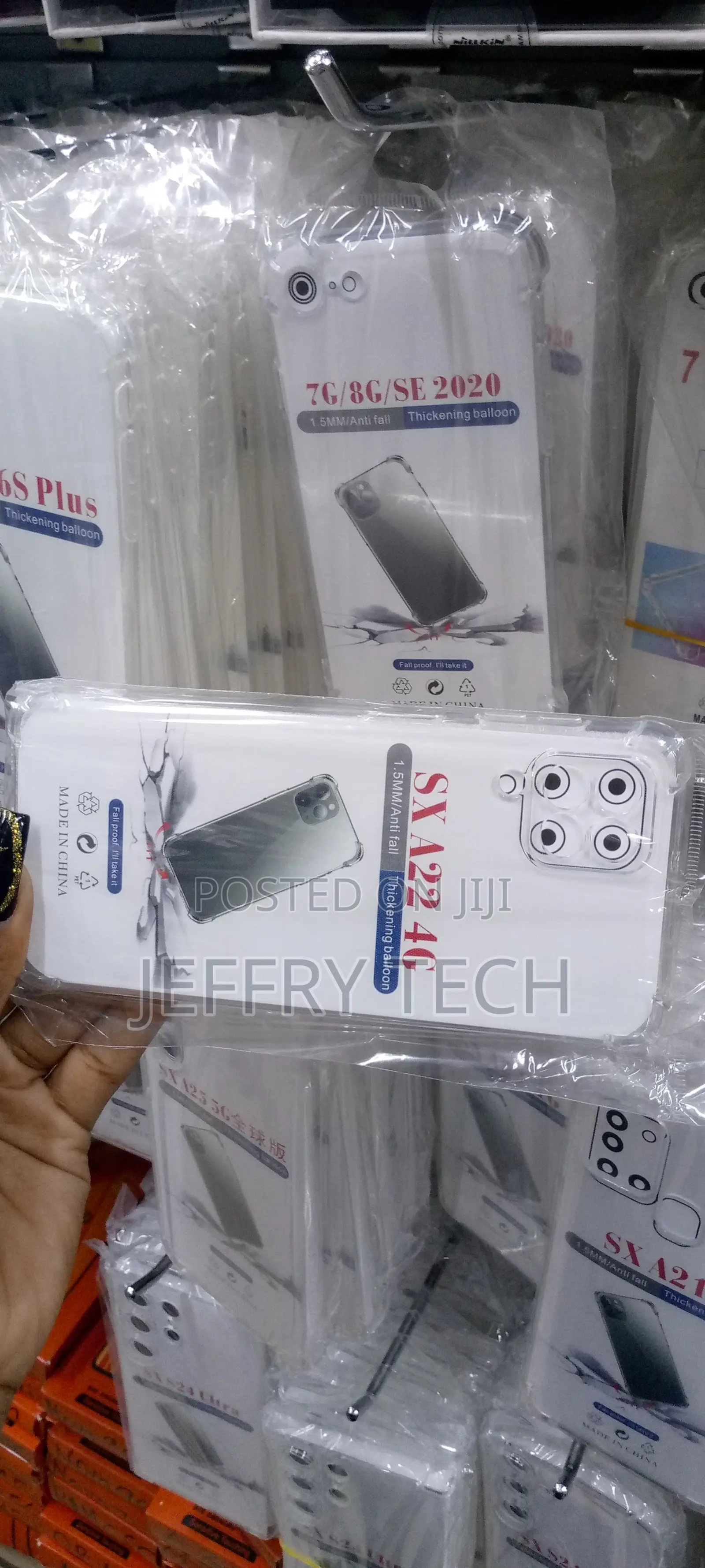 Osophter for Galaxy A22 4G Case Clear Transparent Reinforced