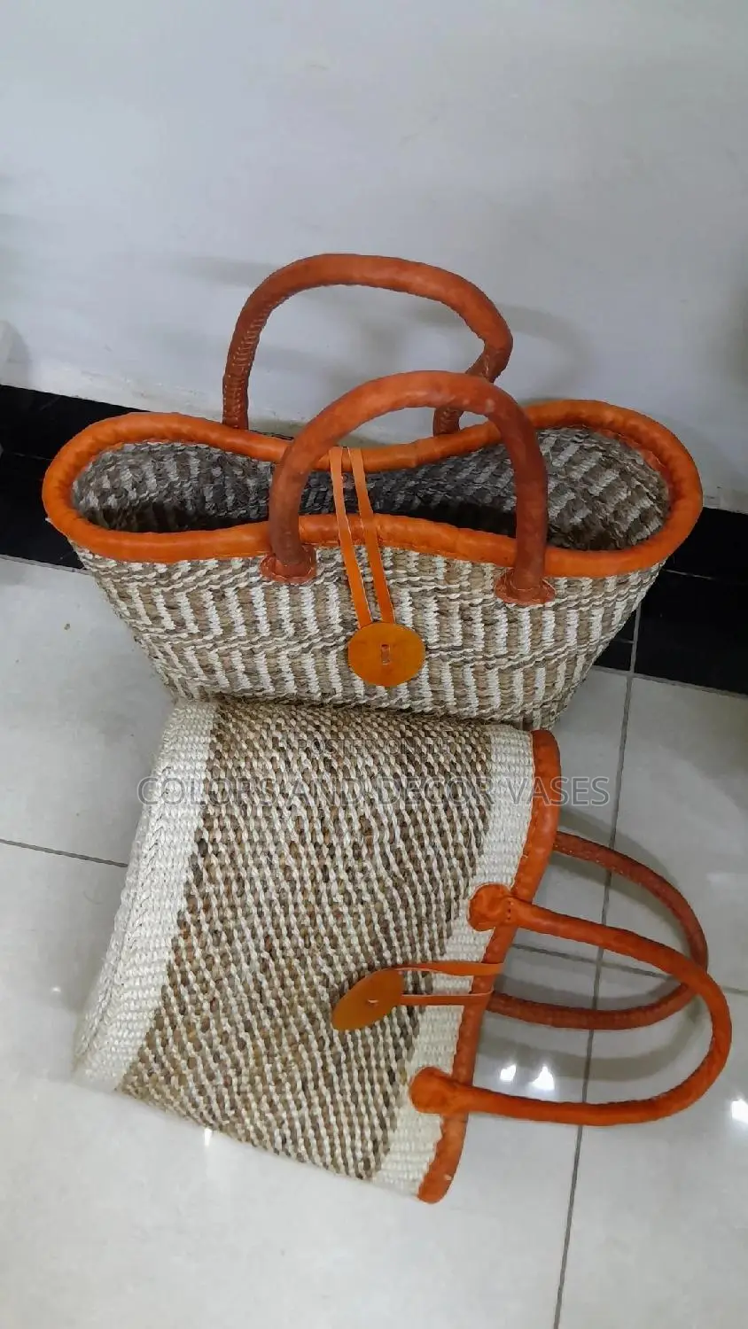 Baskets With Handles Leather