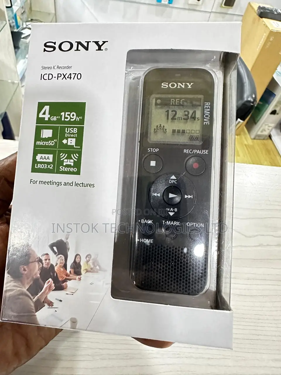 Sony ICD-PX470 Stereo Digital Voice Recorder With Built-in U