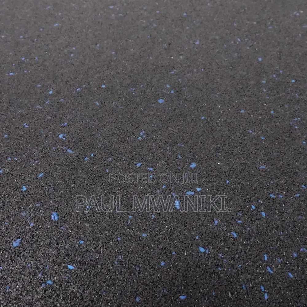 Commercial Rubber Flooring Tile - Blue Fleck,15mm,1mx1m