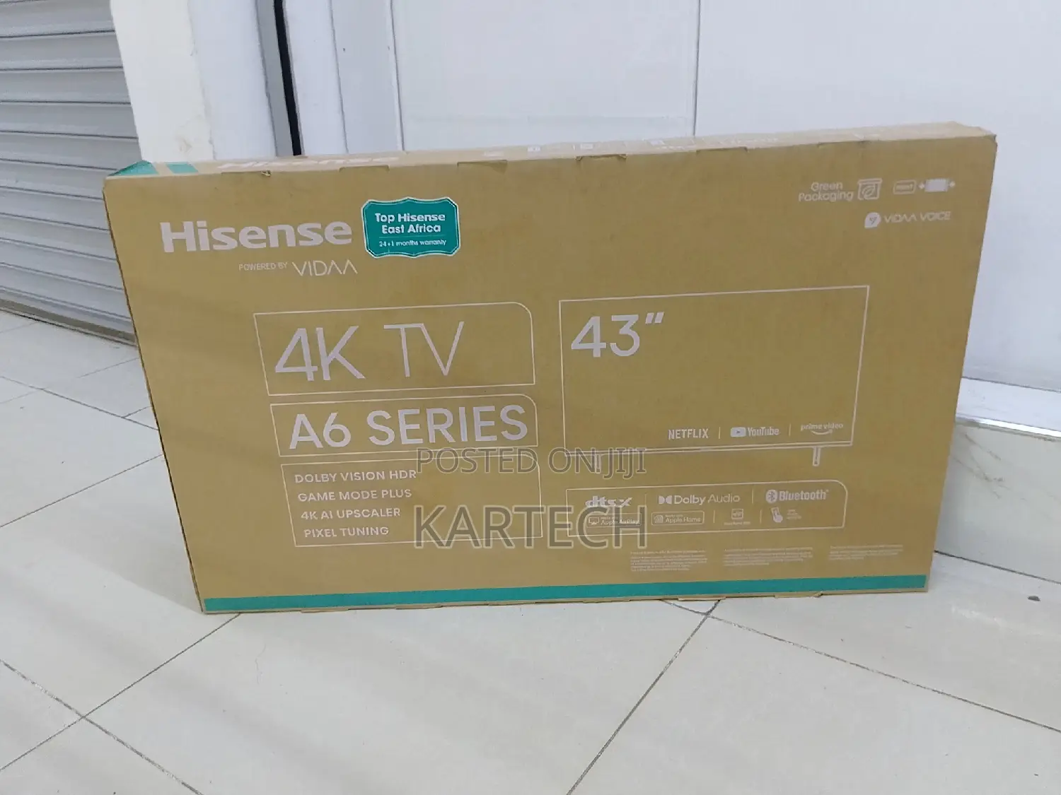 Hisense 43 Inches Smart Uhd Frameless Tv A6 Series