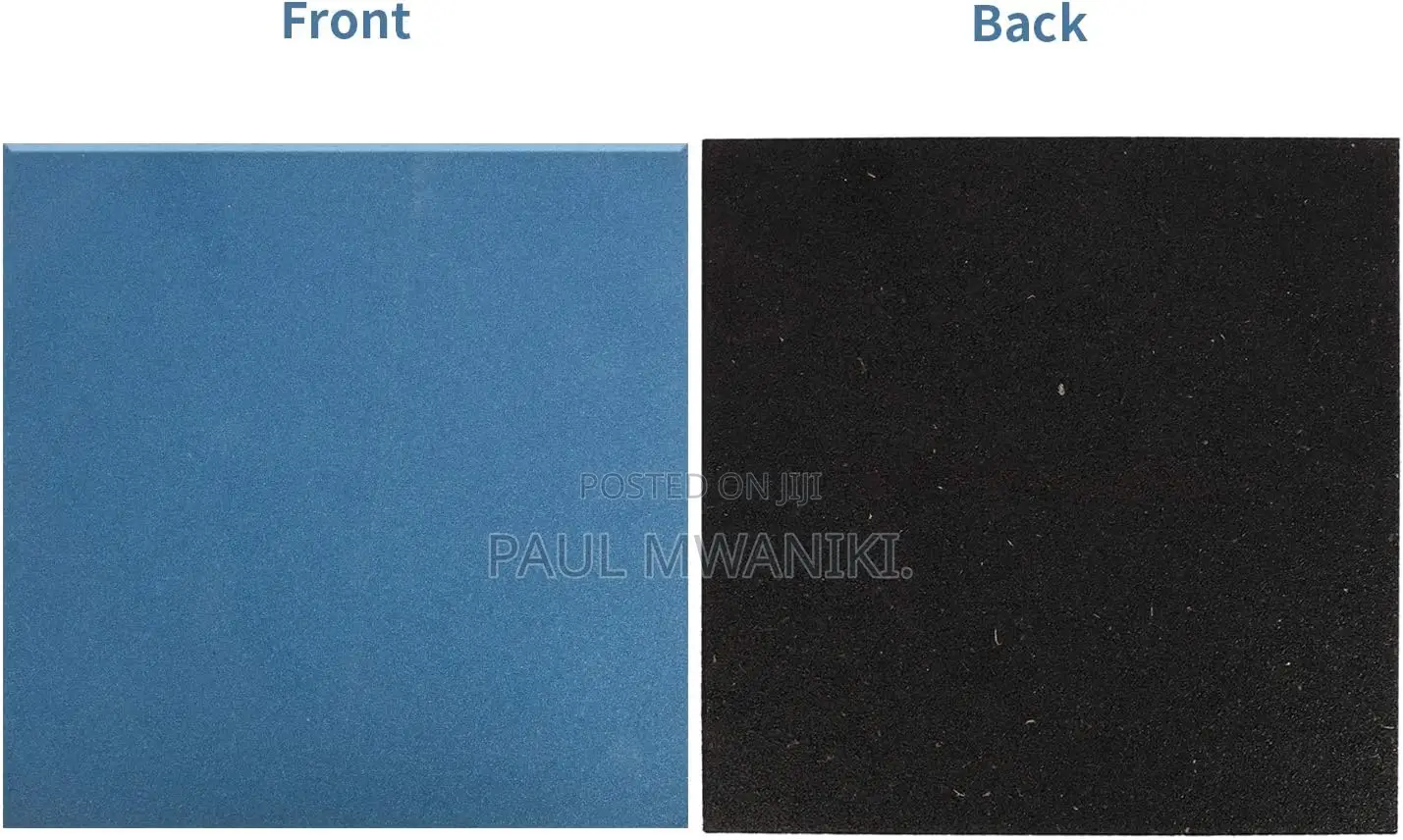 Gym Tiles Floor Rubber 50cmm×50cm×20mm Heavy Duty Rubber.