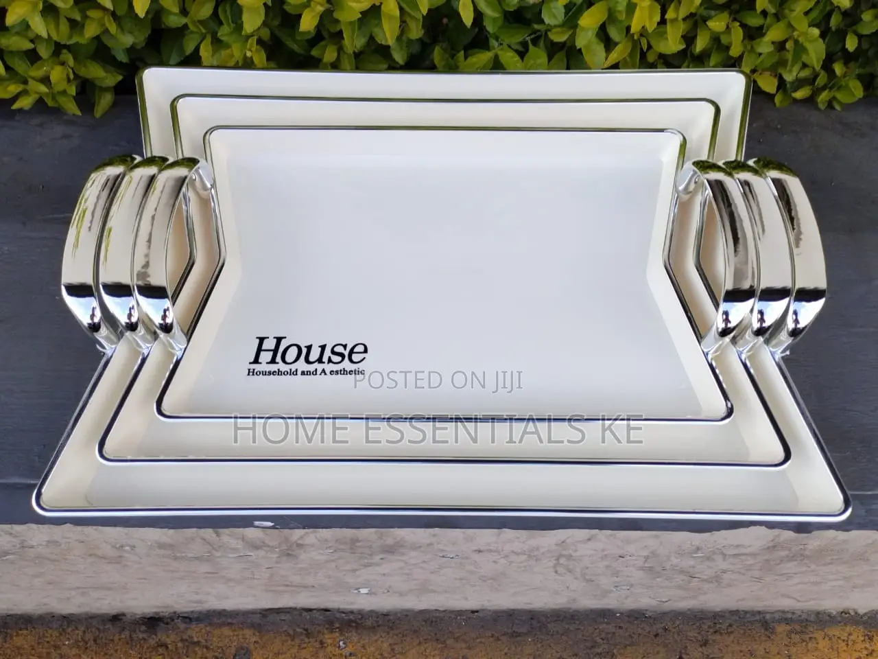 3pcs Set Acrylic Serving Tray-3shapes