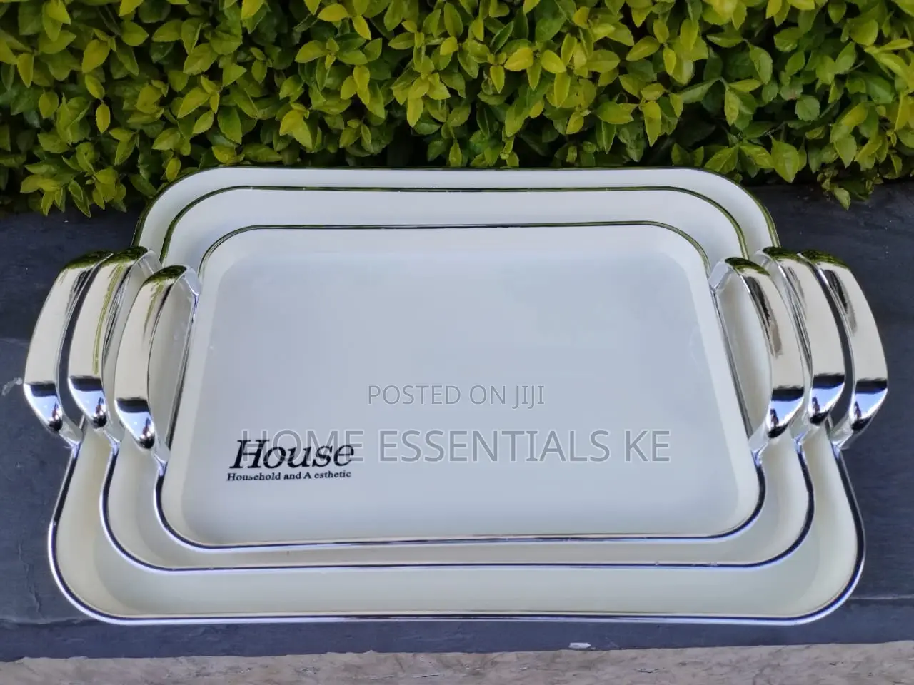3pcs Set Acrylic Serving Tray-3shapes