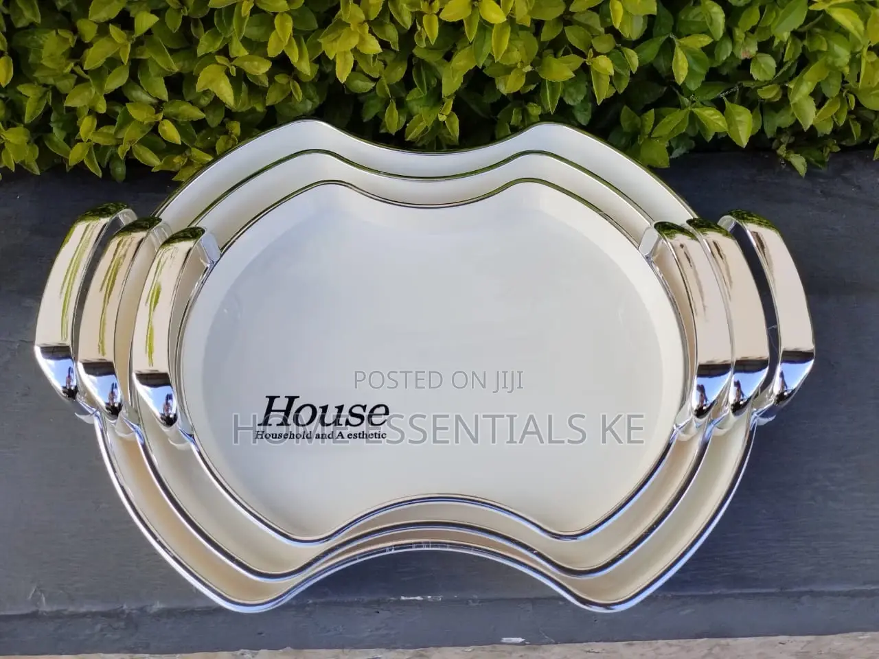 3pcs Set Acrylic Serving Tray-3shapes
