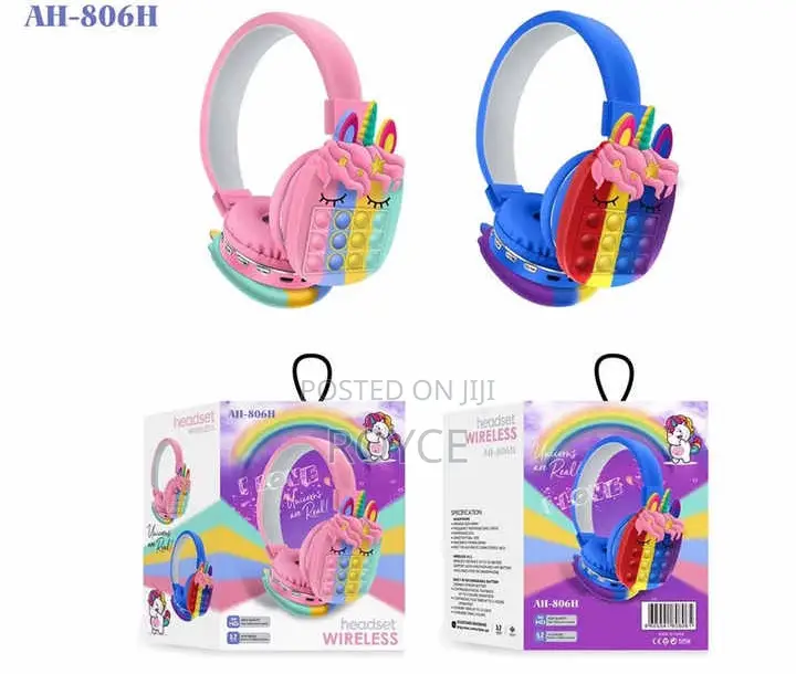 Pop It Unicorn Bluetooth 5.0 Headphones*