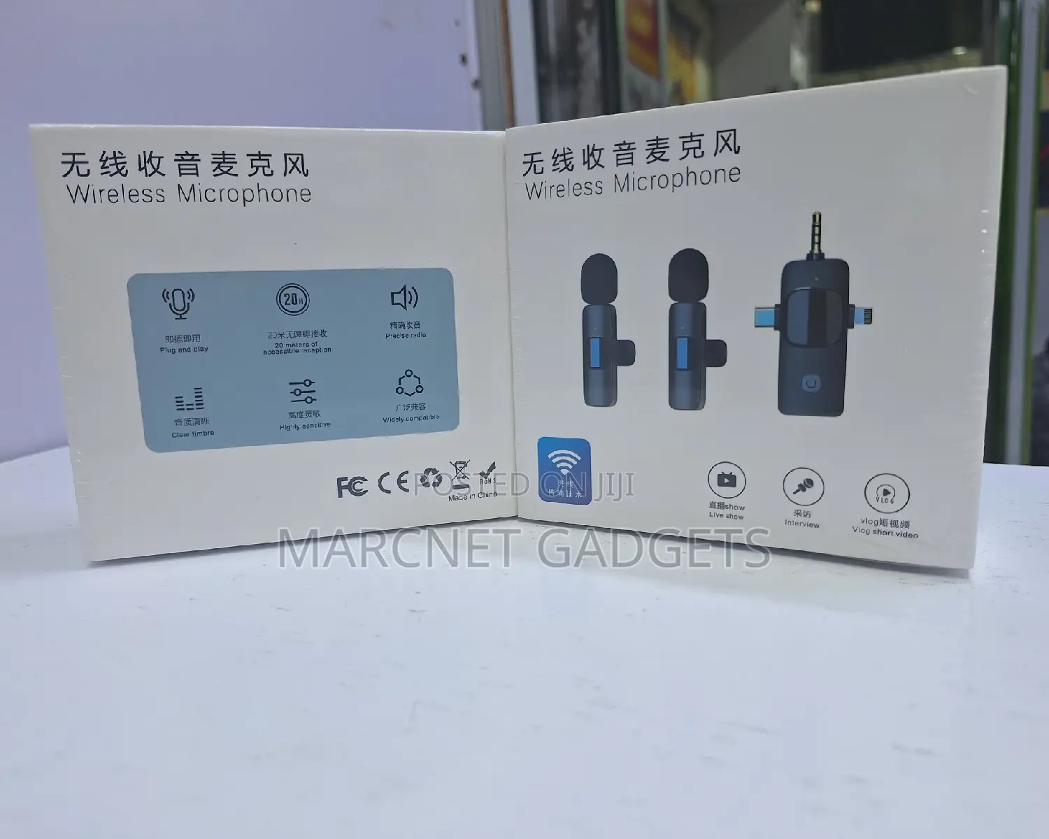 Lavelier Type C iPhone 3.5mm Wireless Microphone for Vlog