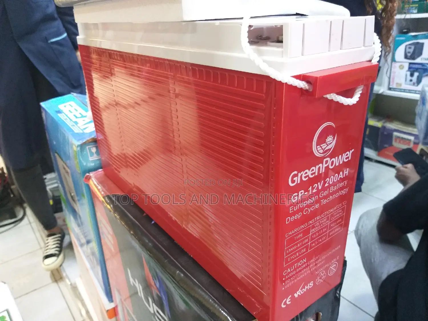 Green Energy European Slim Gel Battery 12V 200ah Battery