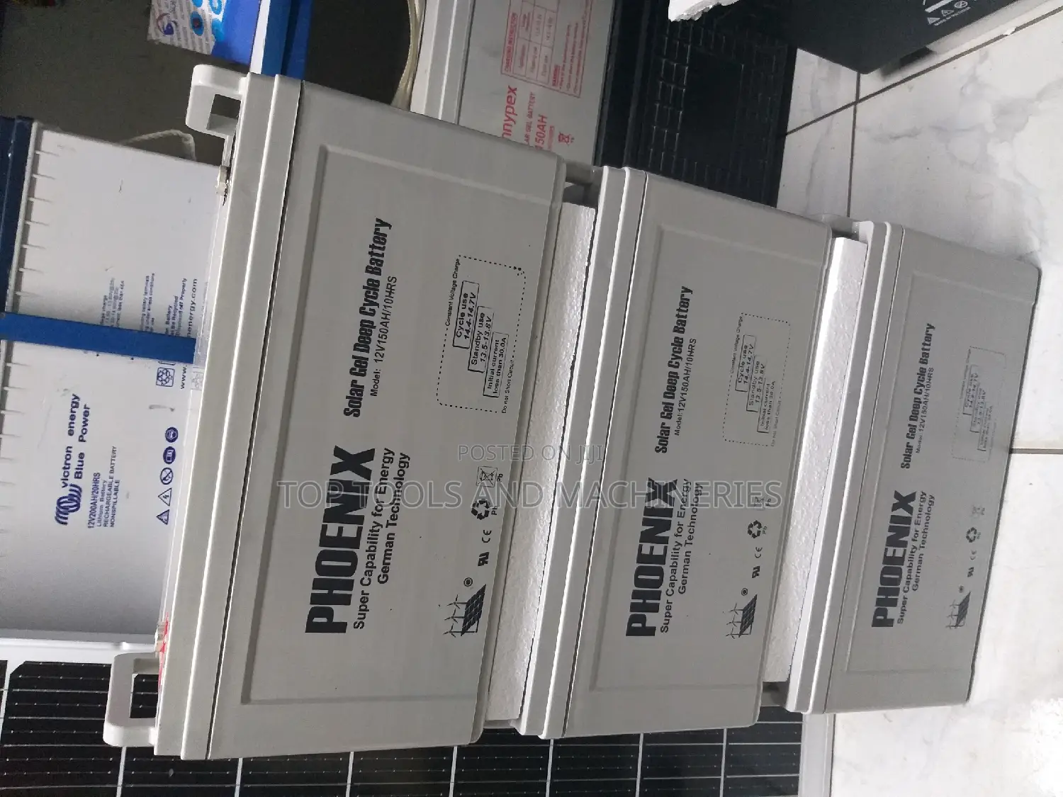 Phoenix 12V 150ah Solar Gel Deep Cycle Battery