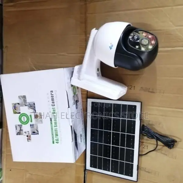 4g Solar PTZ Camera -( With 6 Batteries 18650amh Back Up)