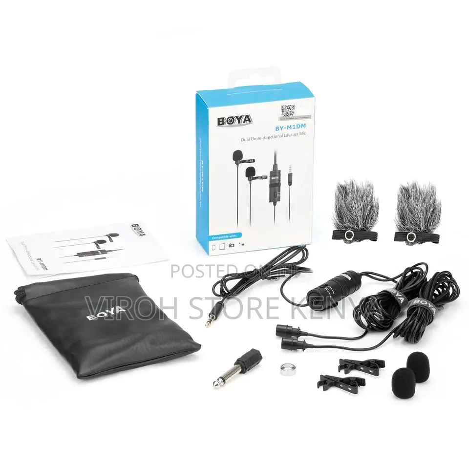 Boya M1DM Dual Omnidirectional Recording Microphone