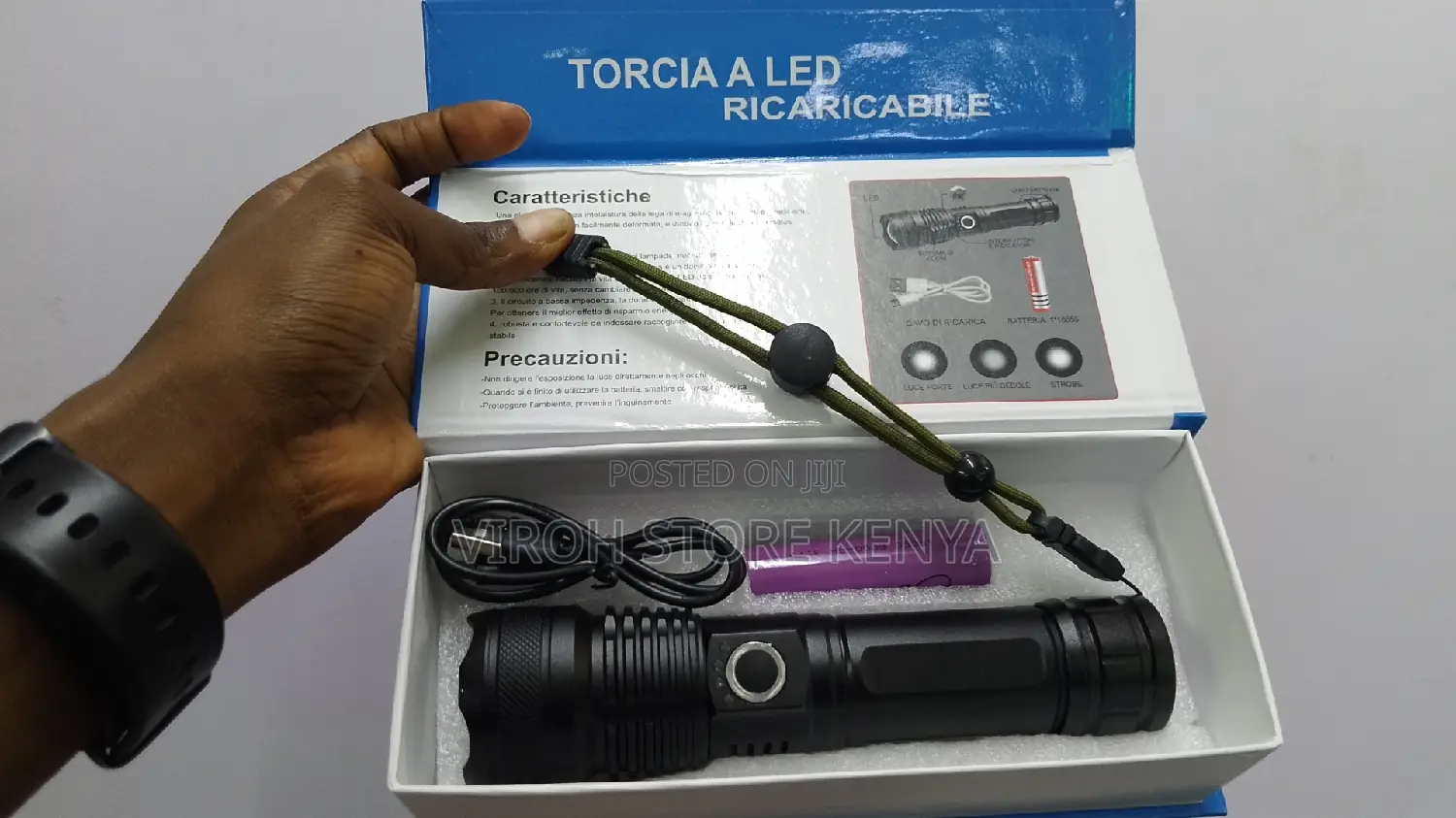 New Torch 100 Watts 2000 Lumens Brightest Zooming Torch