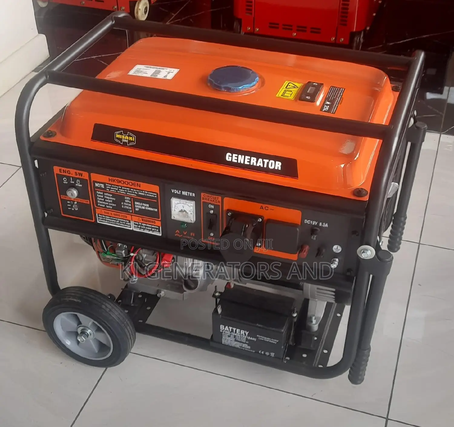 9kva Openset Hisaki Petrol Powered