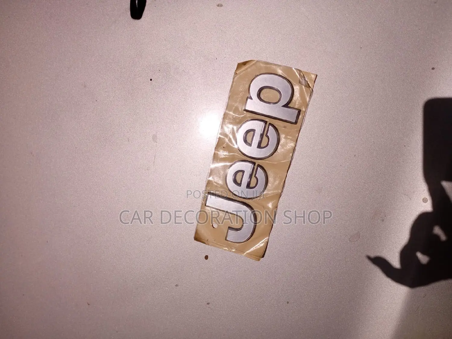 Silver JEEP Replacement Letter Word Badge (Black Available