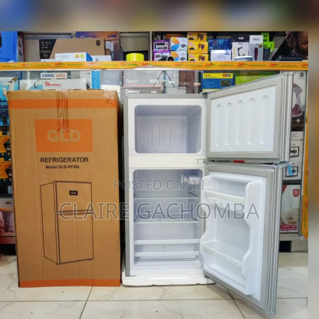 GLD 86 Litres Double Door Refrigerator Grey