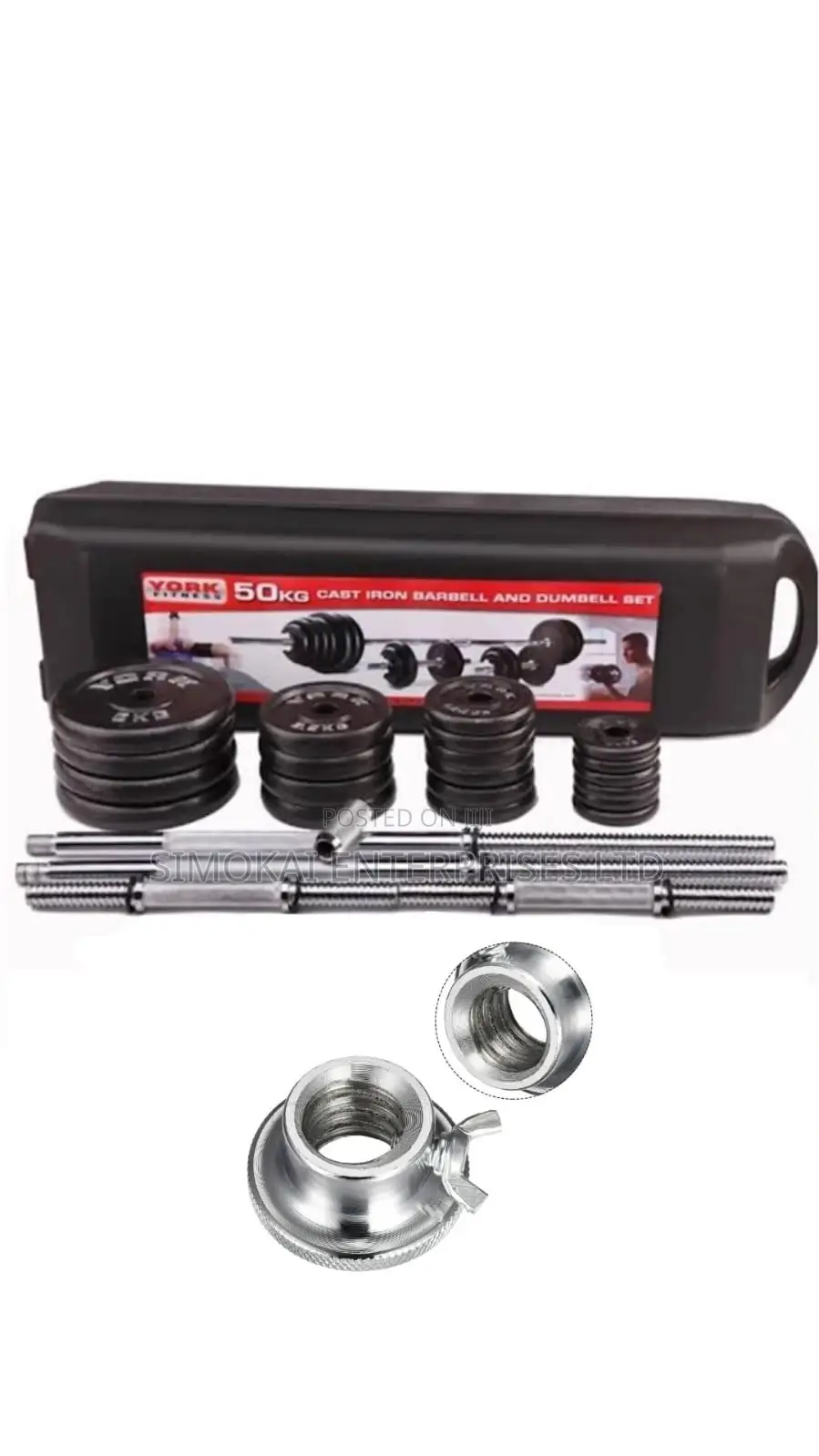 50kg Set With PIONEER Round Steel Nuts