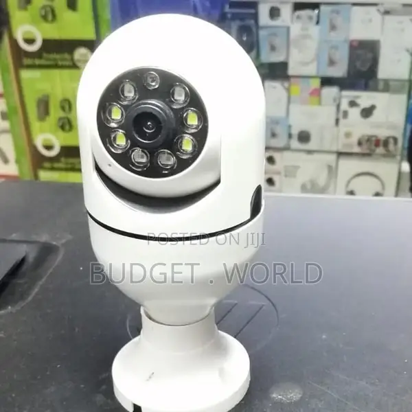 Wireless Bulb Shape PTZ ,V380 Hd Wifi Ip Camera .