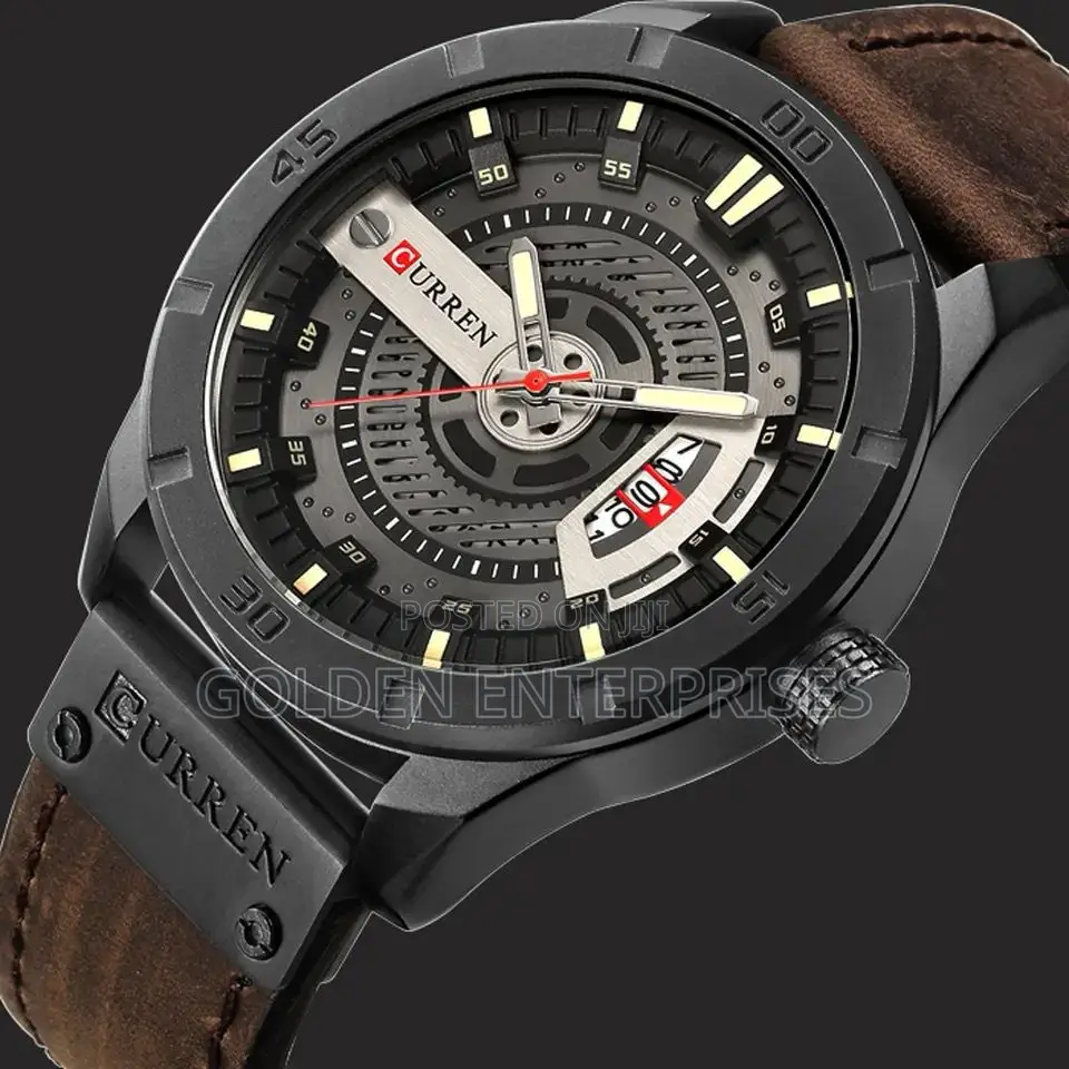 Fashionable CURREN Gents Leather Strap