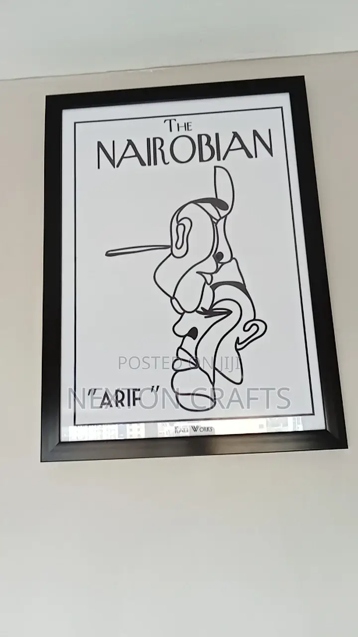 A2 Modern Black Picture Frame