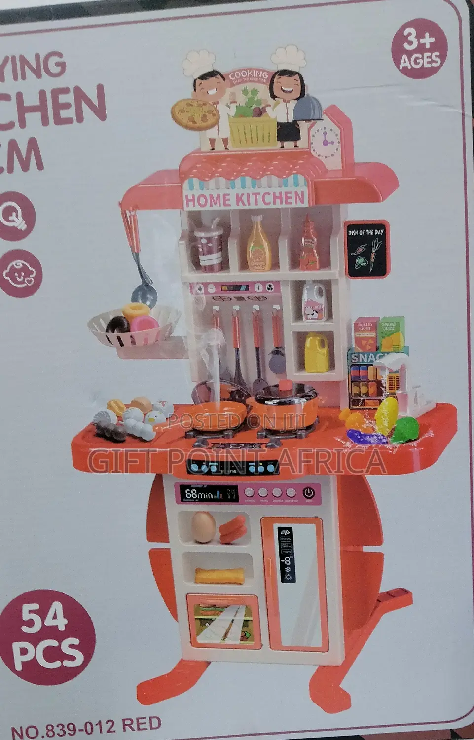 95cm Spraying Kitchen Set for Kids With 54pieces