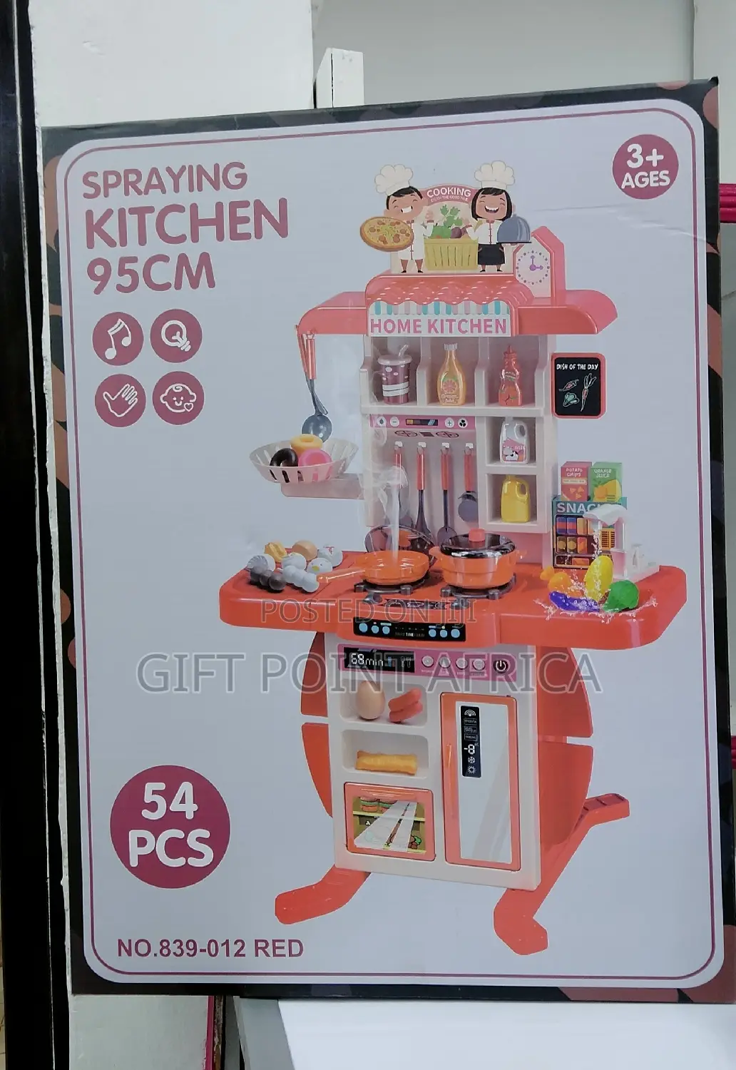95cm Spraying Kitchen Set for Kids With 54pieces