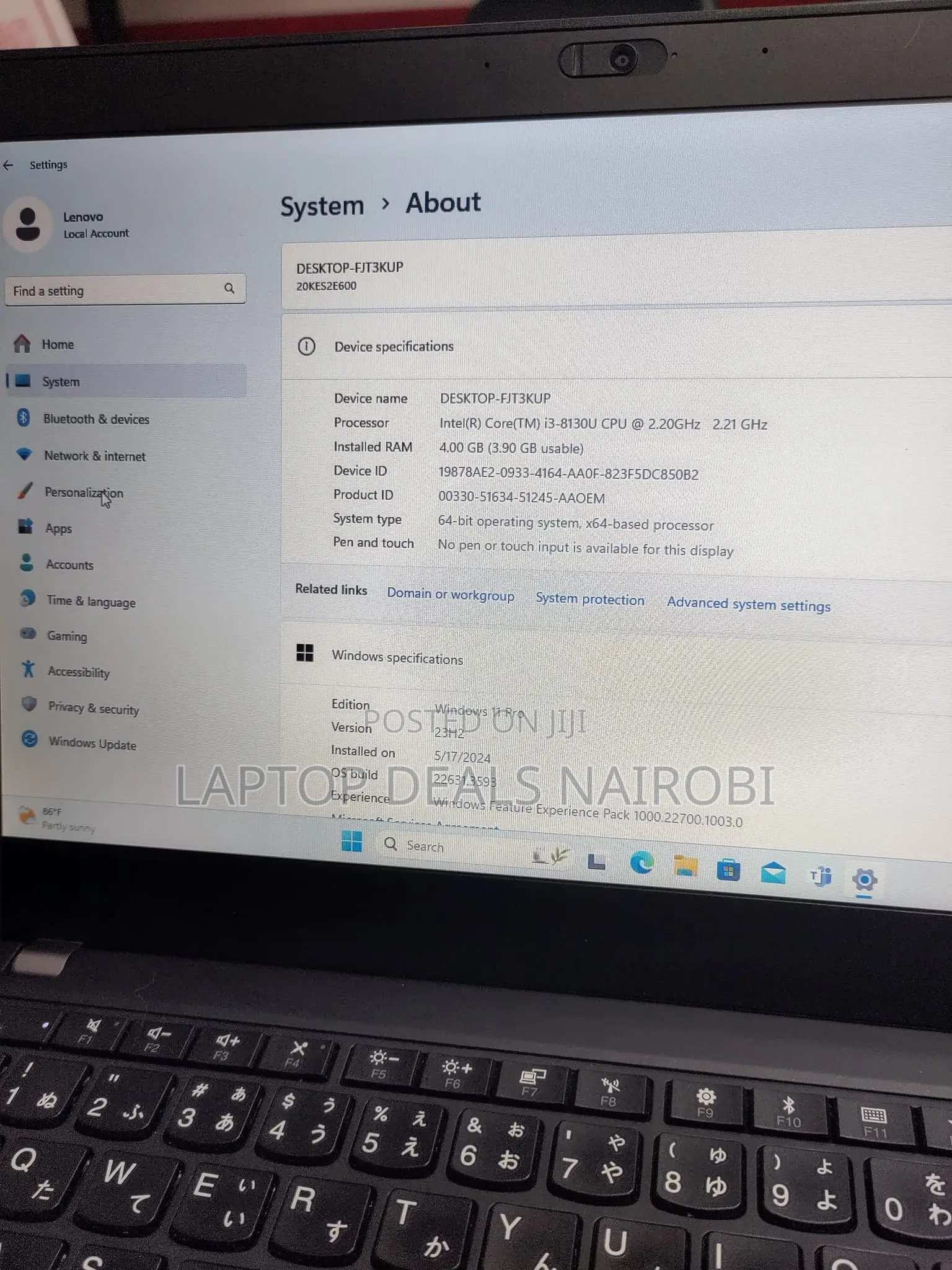 Laptop Lenovo ThinkPad X280 8GB Intel Core I5 HDD 256GB