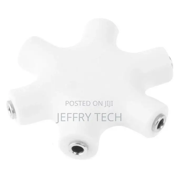 6 Ports 3.5mm Stereo Female Adapter With 3.5mm Audio Cable