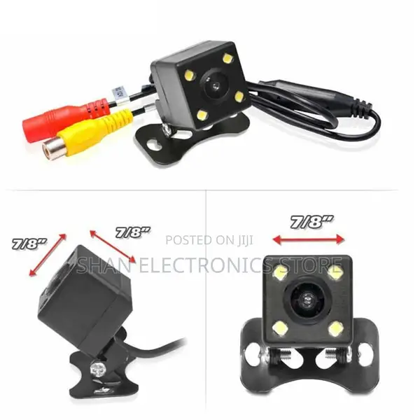 Effortlessly Reverse 4 LED Car Rear View Camera Wide Angle