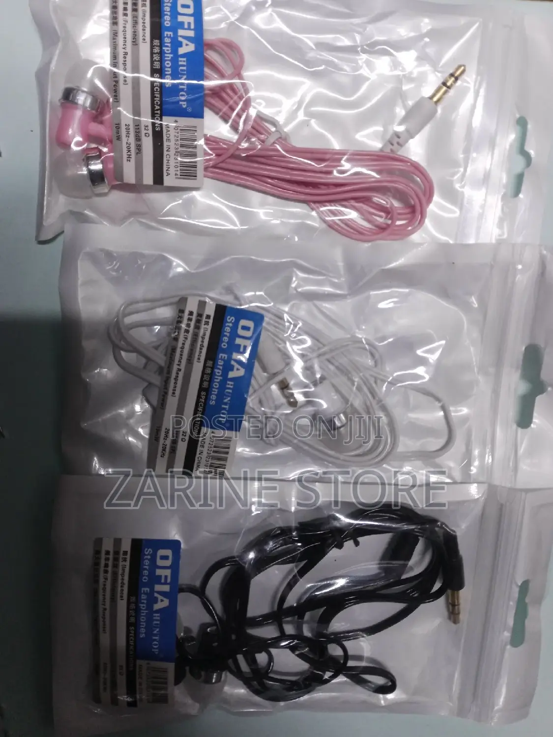 Ofia Stereo Wired Earphones With Microphone Portable Headset