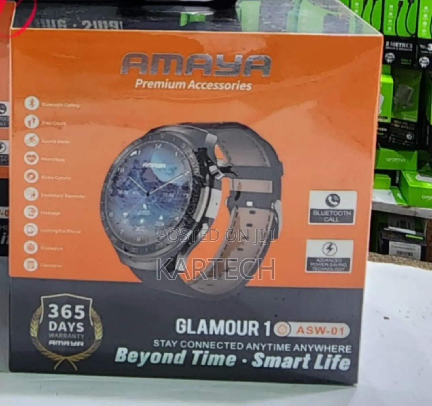 Amaya Glamour 1 ASW-01 Smart Watch With Bluetooth Call
