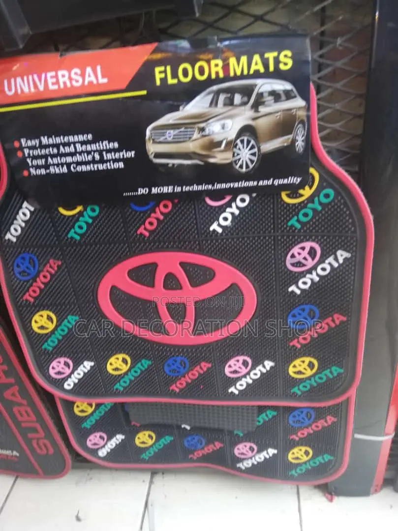 Toyota Floor Mats With Many Toyota Letters