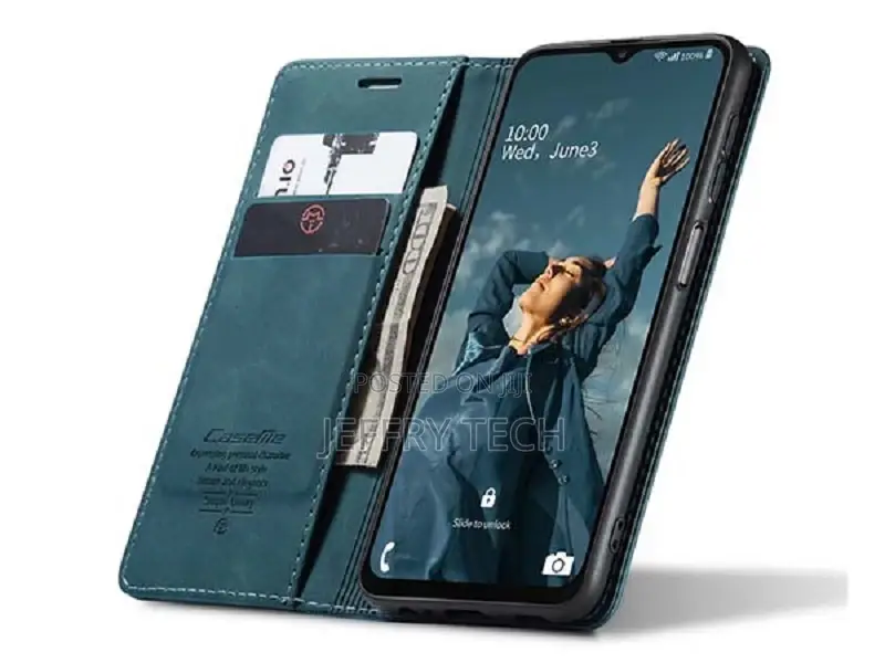 Leather Wallet Case With Stand for Samsung Galaxy A04s - Tea