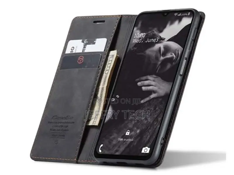 Wallet Case With Stand for Samsung Galaxy A13 4G - Charcoal