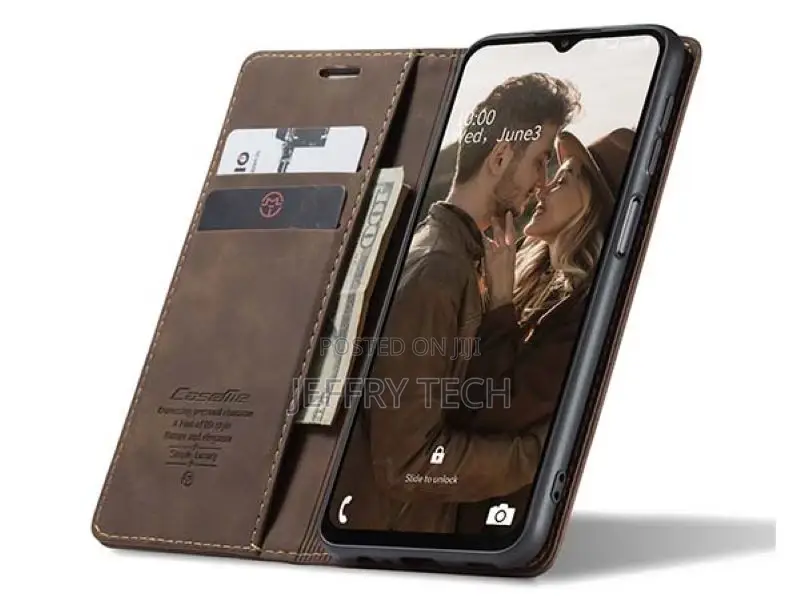 Wallet Case With Stand for Samsung Galaxy A13 4G - Chocolate