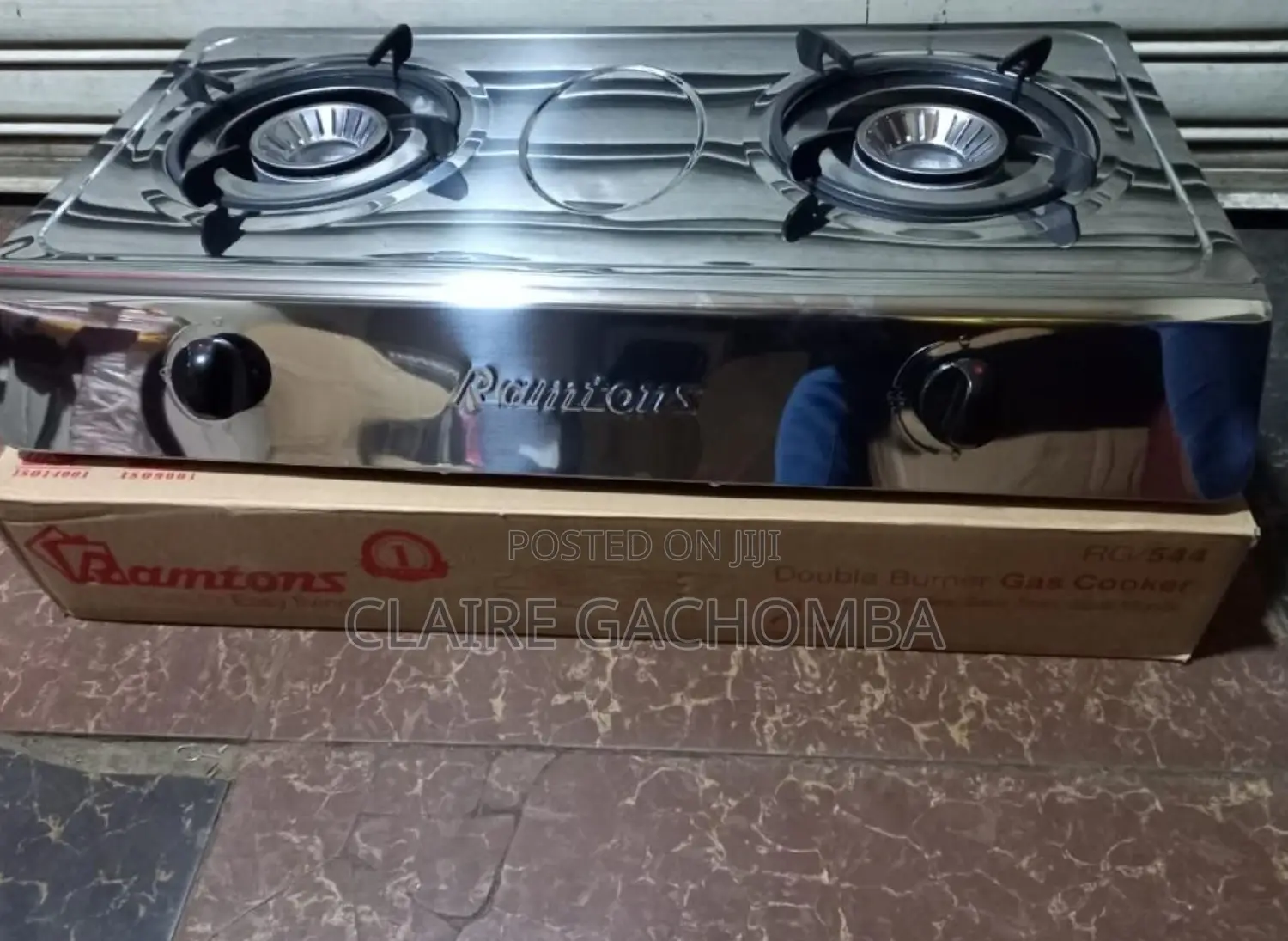 Ramtons 2 Burner Cooker Stainless Burner