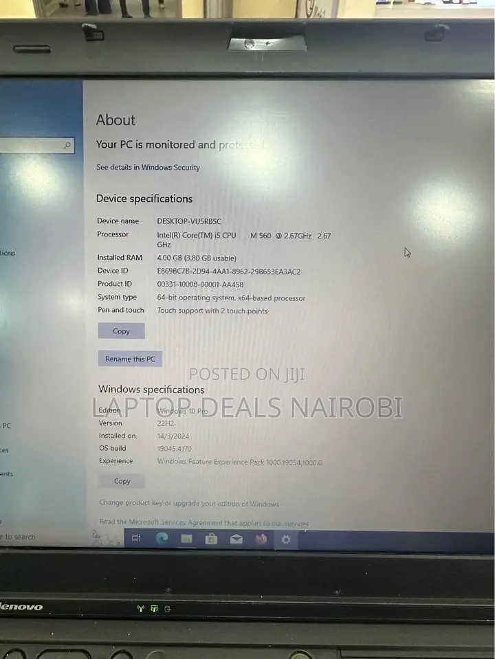 Laptop Lenovo ThinkPad T410 8GB Intel Core I5 HDD 256GB