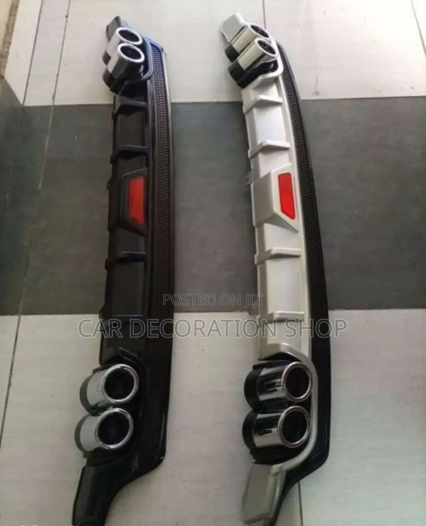Silver or Black Universal Fit Salon Cars Rear Diffuser