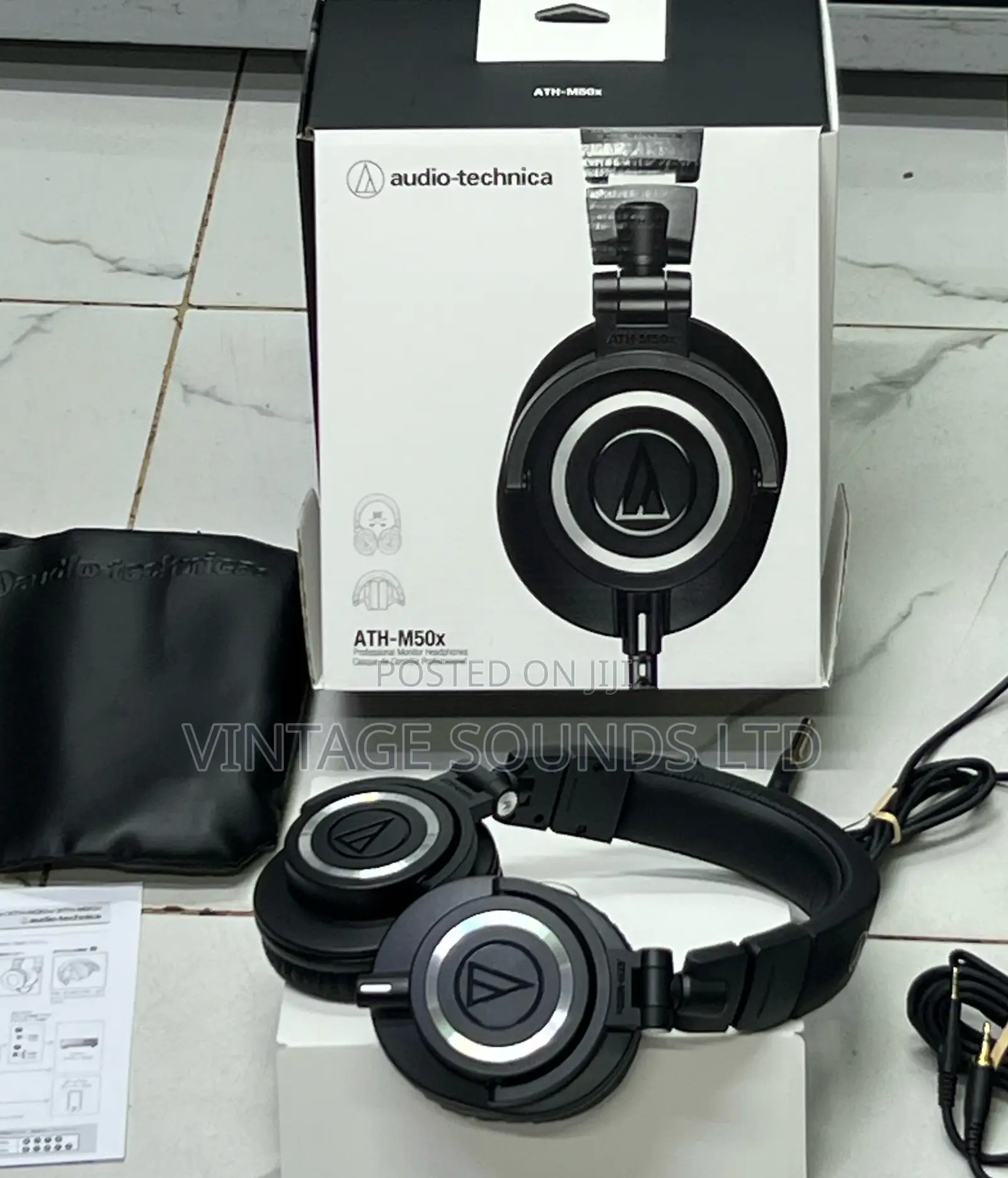 Audio Technica Ath M50x Closed-Back Studio Headphones