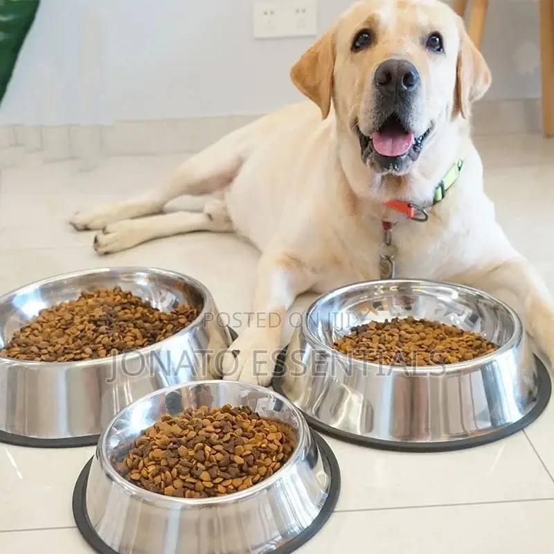 Vinod Stainless Steel Dog Bowl, Stainless Steel Dog Feeding Bowl