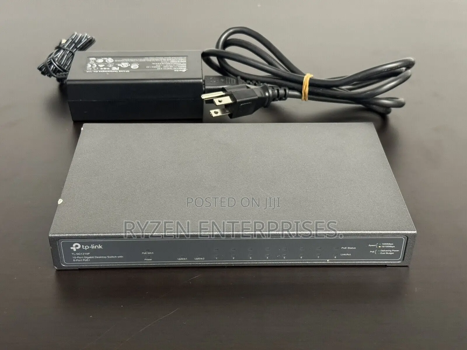 Tl-sg1210p 10-port Gigabit Desktop Switch With 8-port Poe+